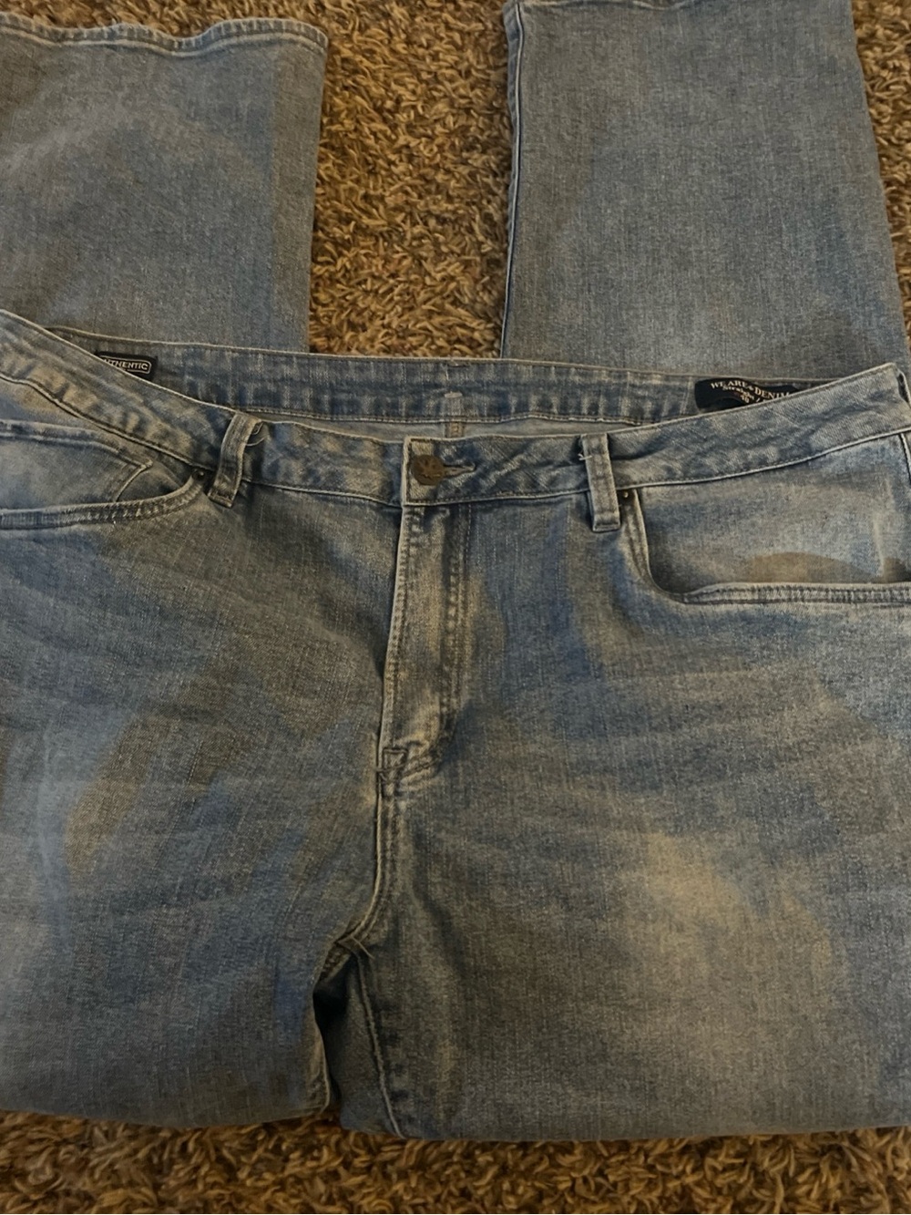 Buffalo David Bitton Light Blue Relaxed Men's Jeans straight six 40/32